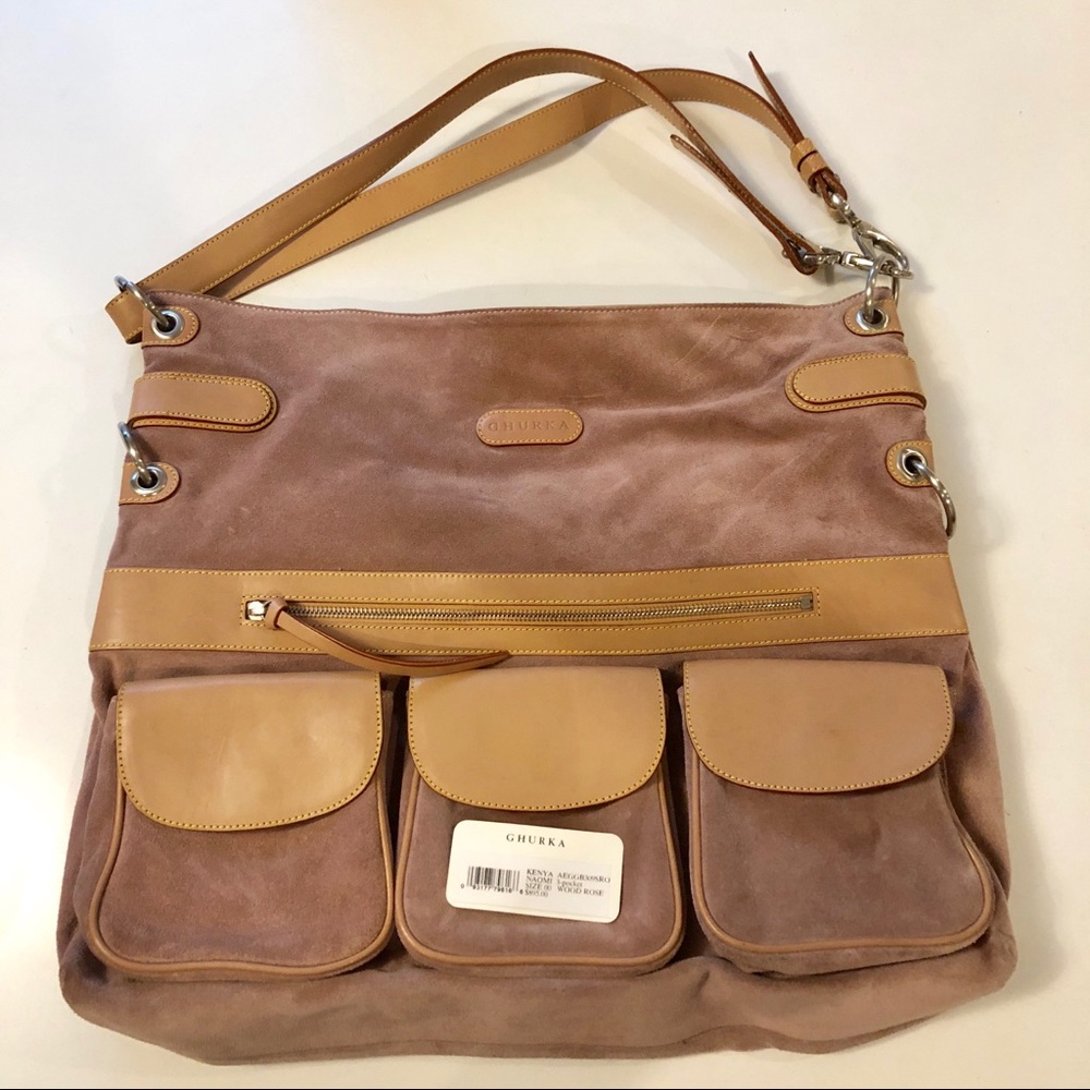 Ghurka large messenger crossbody bag.